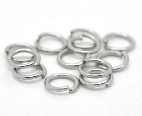 

whole 500pcslotquality quality accessories strong 316l stainless steel open ring jump ring 7x1mm size silver tone7673854