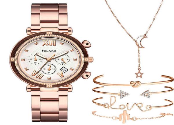 

women watch jewelry oem 6pcs set luxury watches magnetic starry sky female clock quartz wristwatch fashion ladies wrist watch relo7159087, Slivery;golden