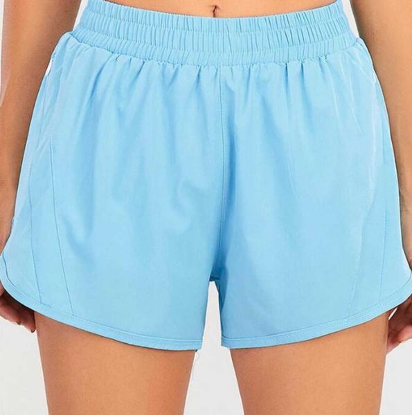 

summer yoga outfits lululemens womens comfortable soft shorts loose casual breathable quick dry fitness pants running elastic new style with, White;black