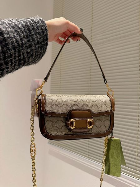 

luxury cowhide designer handbag classic series shoulder bag fashion flap crossbody tote bag chain/leather two shoul der straps underarm bags