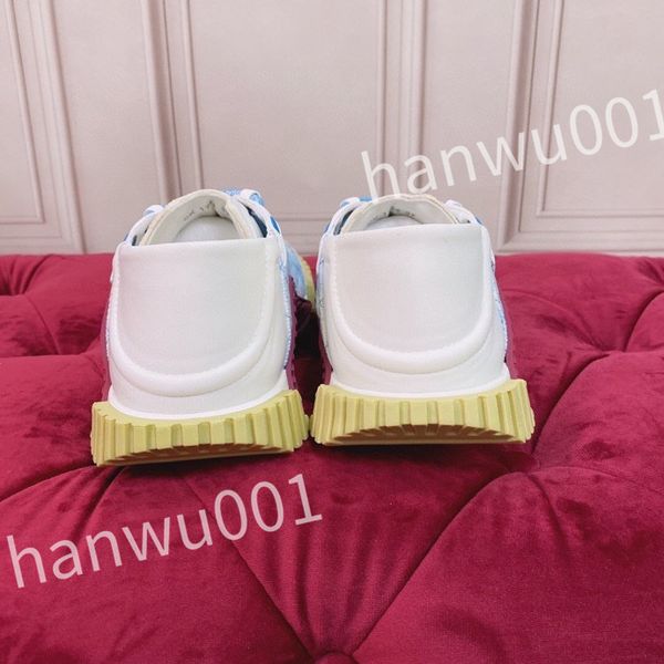 

fashion women mens casual shoes desiner genuine leather platform lace up sneakers runway running walking shoes, Black