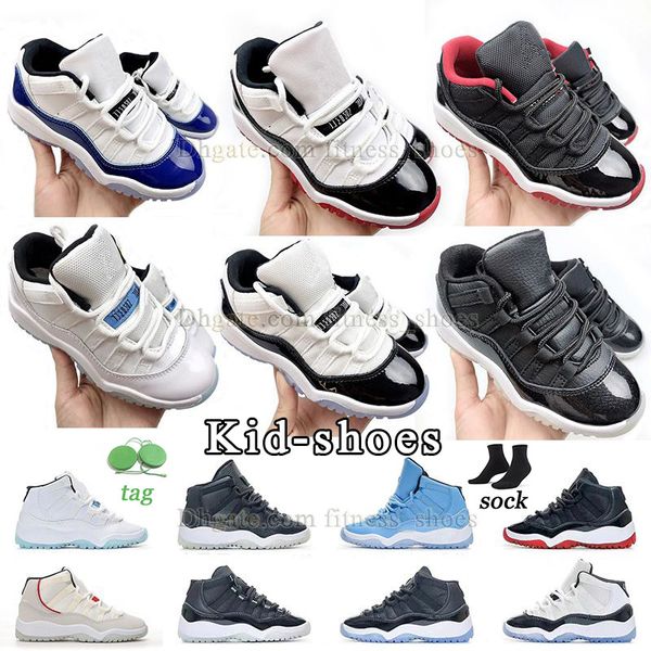 

authentic 11s kid shoes jumpman 11 basketball shoes wmns concord legend blue bred kids sneaker university blue pink snakeskin cherry platinu, Black