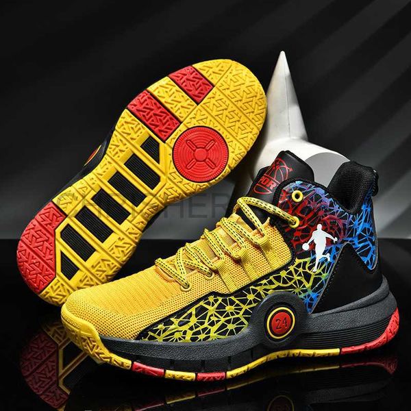 

other sporting goods high basketball sneakers men women fashion printed basketball trainers baskets outdoor platform sport shoes boys