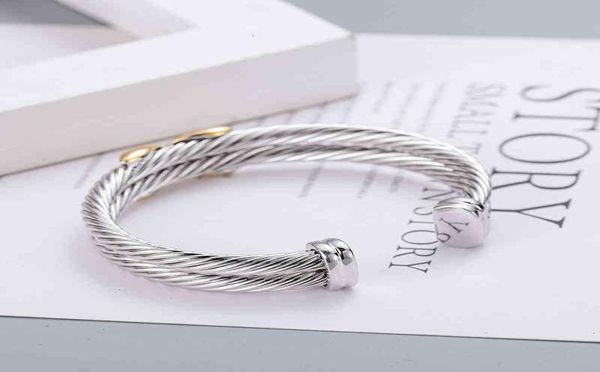 

bangle ed gold bracelets jewelrys cross men double dy bracelet x wire bracelet women sliver fashion trend platinum plated col3806274, Black