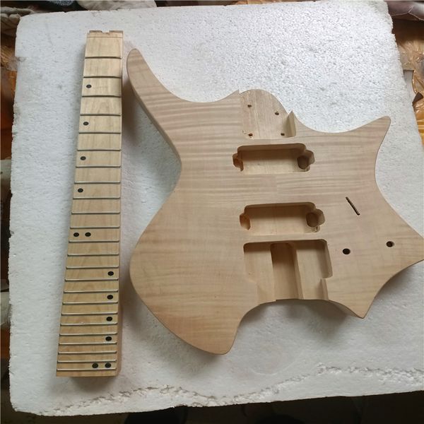 

unfinished headless electric guitar. precise data,ing