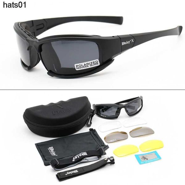 

daisy x7 goggles military fans shooting tactical glasses road windshields outdoor polarized motorcycle glasses, White;black