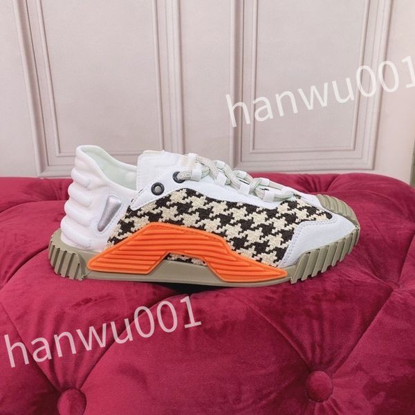 

fashion womens mens casual shoes desiner genuine leather platform lace up sneakers runway running walking shoes, Black