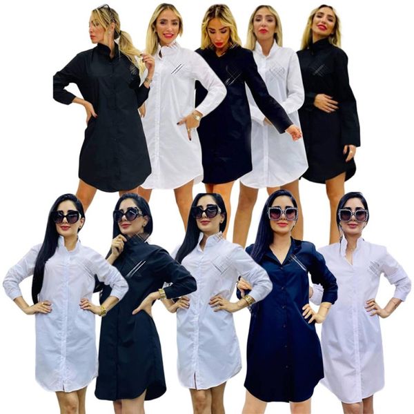 

long sleeve solid color simple embroidered letter shirt jumpsuit, Black;gray