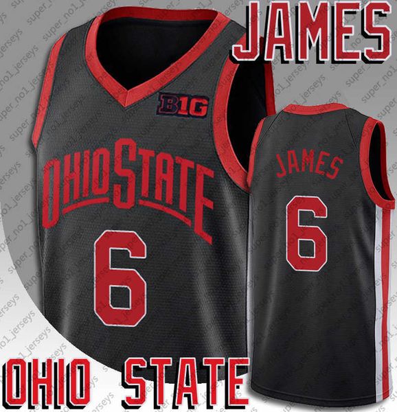 

NCAA Ohio State Buckeyes Lebron 6 James Basketball Jersey Irish High School Space Jam 2 Tune Squad Anthracite 2021 Alternate Throwback 90s, Choose green number