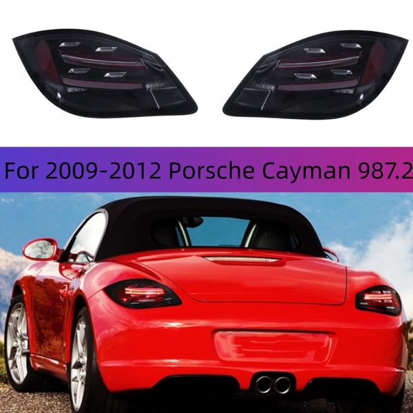 

car styling for 20 09-20 12 porsche cayman 987.2 taillight assembly led drl dynamic turn signal brake parking rear lamp auto accessories