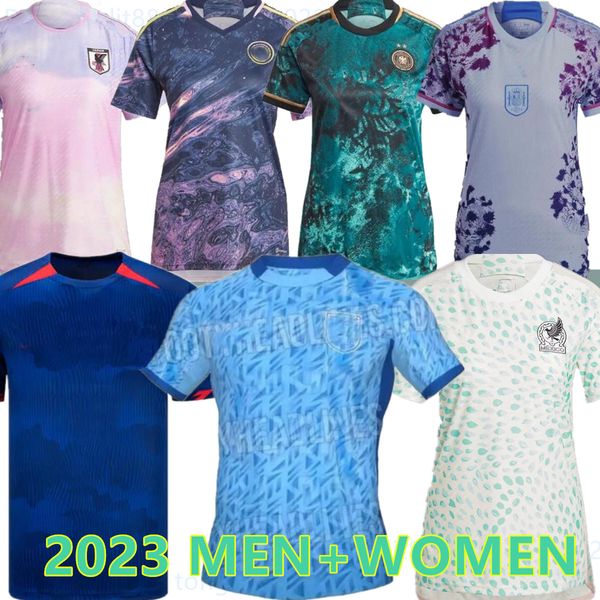 

2023 women's football french englands mexico sweden japan colombia women soccer jerseys spain germany home away 23 24 jersey football s, Black;yellow