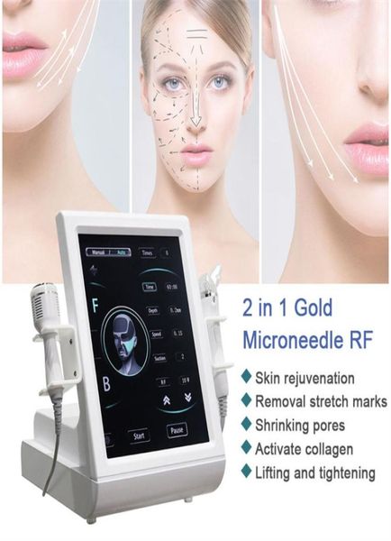

professional 2 in 1 fractional rf equipment radiofrequency with microneedle gold rf micro meedle machine skin rejuvenation wrinkle2978082