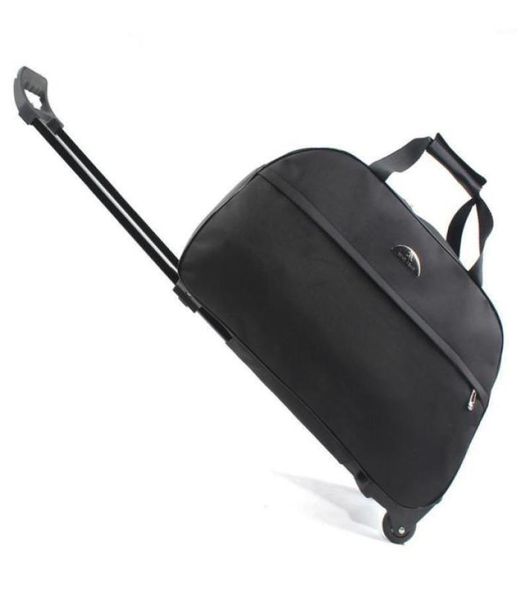 

duffel bags luggage bag travel duffle trolley rolling suitcase women men with wheel carryon11839463