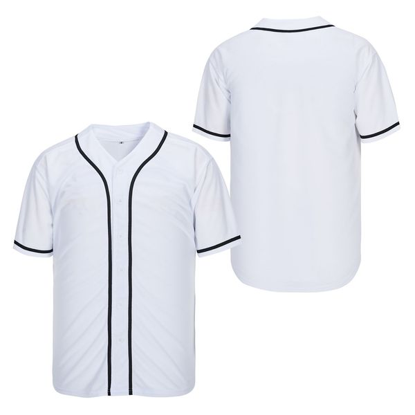 

custom white authentic baseball jersey stitching name number size s-4xl, Blue;black