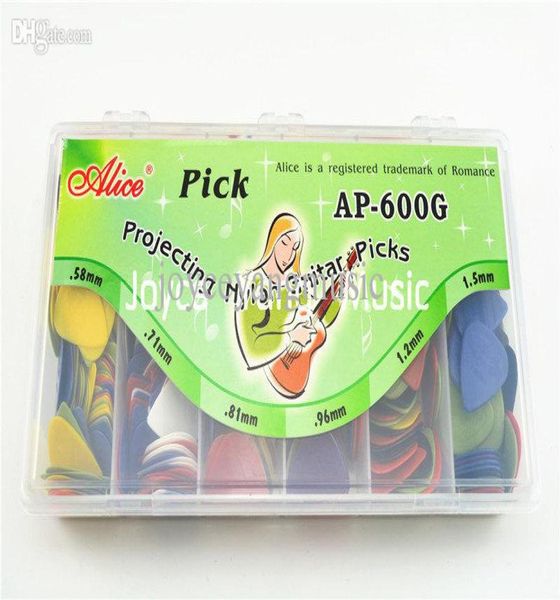 

lots of 600pcs alice projecting nylon acoustic electric guitar picks with original package standard plectrums4309150