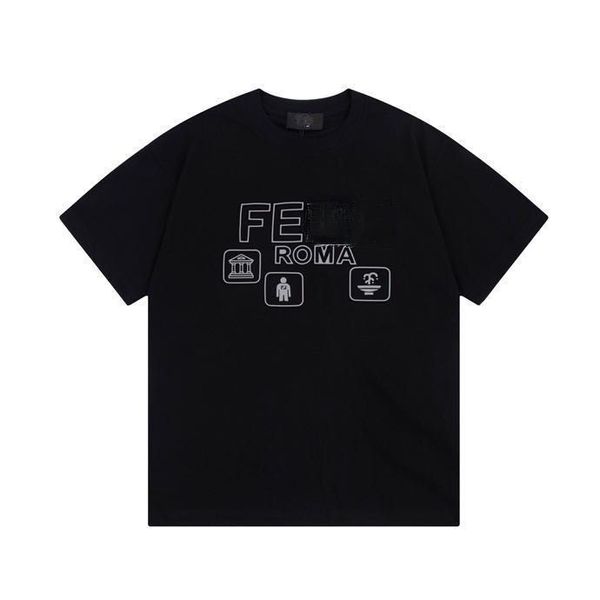 

fashion t shirt men women designers t shirts tees apparel mans casual chest letter shirt luxury clothing street clothes tshirts crew neck, White;black