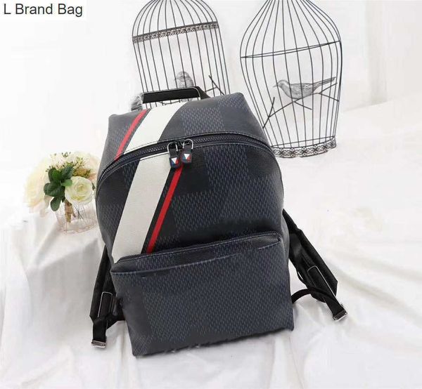 

l brand bag high capacity backpack lady genuine leather gaston backpacks back pack for women handbags presbyopic shoulder bag handbag purse, Black