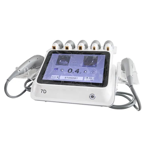 

portable dual handles 20000 s 7 cartridges body slimming skin tightening facial anti-wrinkle machine 7d hifu