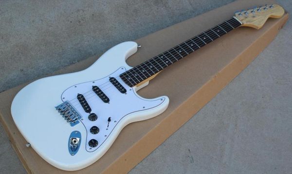 

white electric guitar with 3s black pickupsscalloped rosewood fingerboardbig headstockcustomize it according to your request1988918
