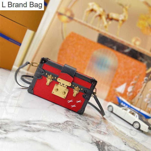 

l brand bag petite malle women handbags iconic bags handles shoulder bags totes cross body bag rivoli multi-color genuine leather lady fashi, Black