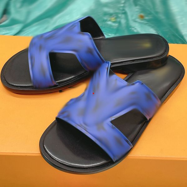 

2023 fashion beach slippers classic flat heel summer lazy designer fashion cartoon big head flops leather lady slides women shoes l bath lad, Black