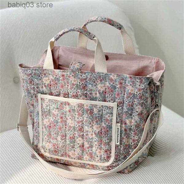 

diaper bags korea floral print mother and baby diaper bag organizer large capacity portable mommy bag maternity women shoulder messenger bag