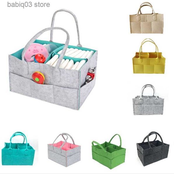 

diaper bags kids baby protable foldable felt diaper bag nursery bag multi-functional clothes stuff diaper caddy organizer bag baby organizer