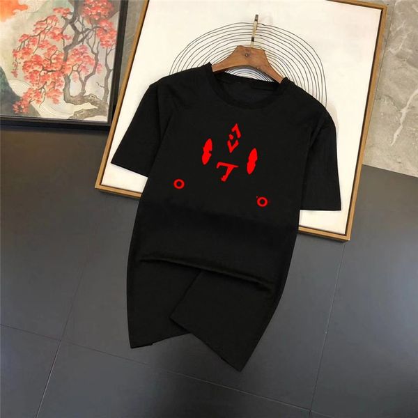 

men's t-shirt 2023 fashionable men's t-shirts lvity cotton anti-wrinkle printed alphabet couple viutonity casual wear student shor, White;black
