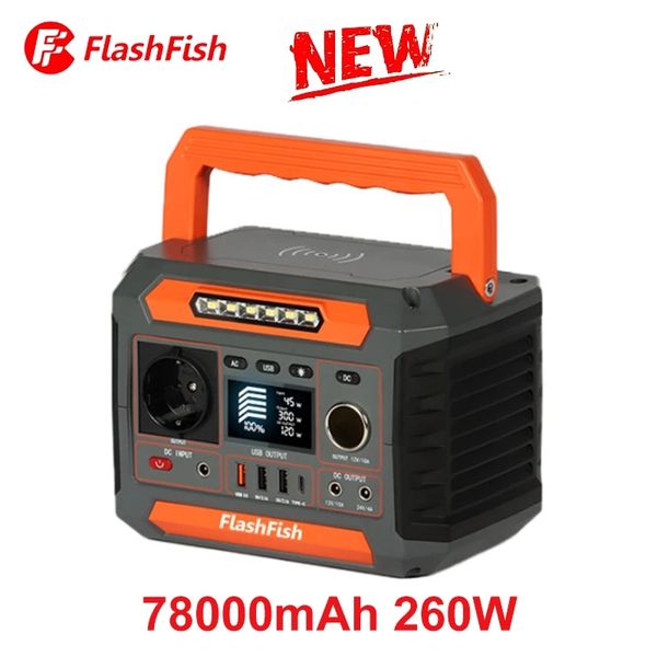 

ff ac 78000mah portable power station 260w lifepo4 battery portable power charging outdoor fishing tv cacp lap rv
