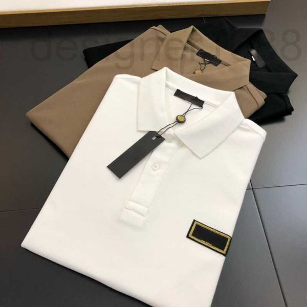 

designer fashion vasaki polo shirt t mens womens cotton sweatshirt luxury pullover embroidery short sleeve summer t-shirts bhck, White;black