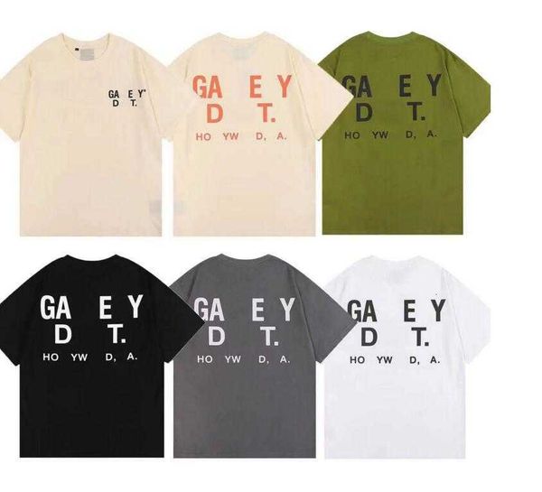 

galler depts t-shirts men women designer shirts galleryes cottons man s casual shirt clothing street shorts sleeve clothes, White;black