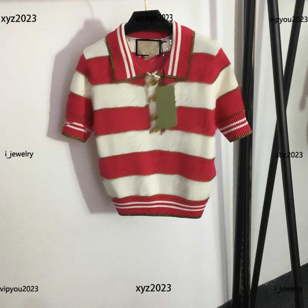 

woman sweater female letter hollowed out design t-shirt knitted size s-l new products gold button striped knit shirt may25, White