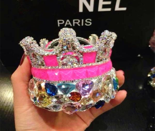 

luxury crystal car perfume bottle ornament auto air freshener perfume diffuser creative crystal highgrade rhinestone interior2174695