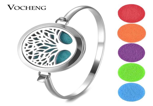 

essential oil diffuser locket bracelet tree 316l stainless steel bangle magnetic without felt pads va5575049123, Golden;silver