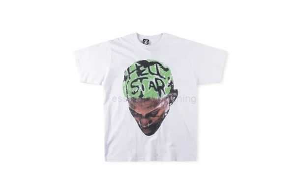 

hellstar studios broken planet earth print trendy hip-hop short sleeves man women t shirts cotton men vintage t-shirts summer loose tee roc, White;black