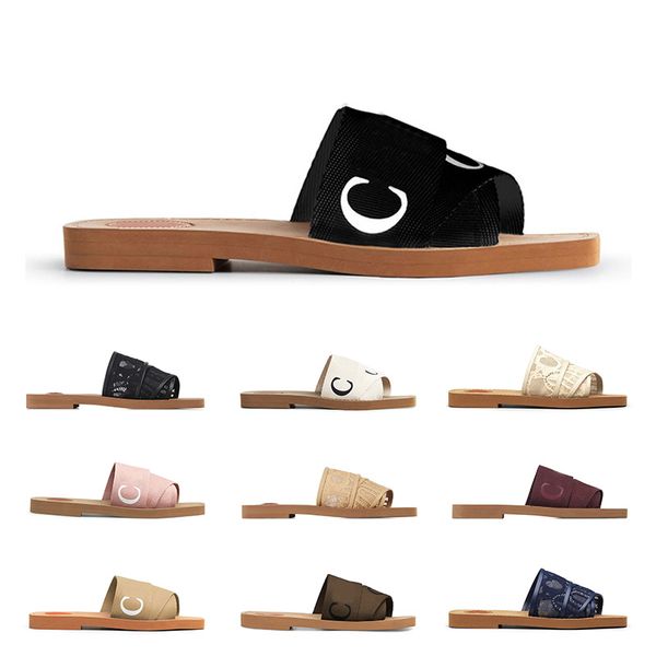 

luxury designer woody sandals for women slides ch slippers women dhgate summer beach black white pink platform flat mules rubber sole indoor