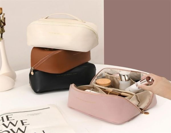 

cosmetic bags cases large capacity travel cosmetic bag multifunction pu toiletry kit women portable makeup brush organizer bathroo9919800