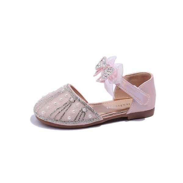 

sandals baby shoes child diamond sequin princess spring summer new girl bowknot leather soft soled f11440, Black;red