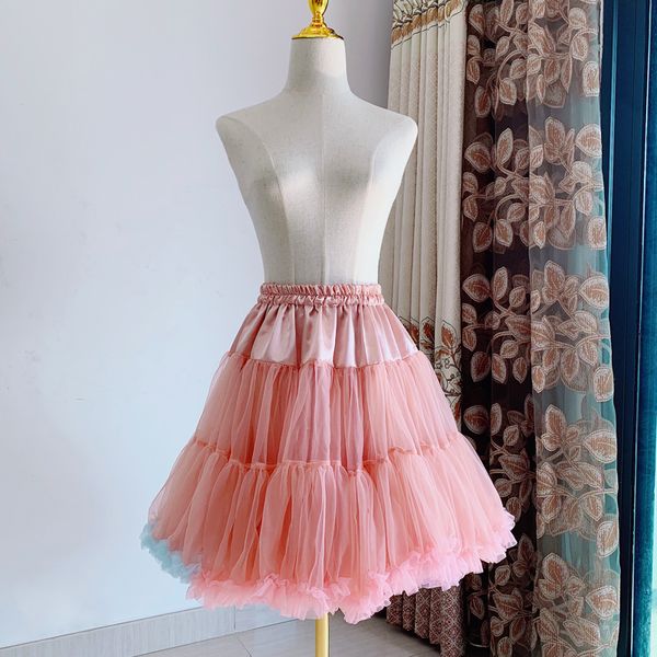 

skirt support lolita rainbow cloud support lolita cosplay daily violence soft yarn cotton candy puffy underskirt qcs-0007-a, White