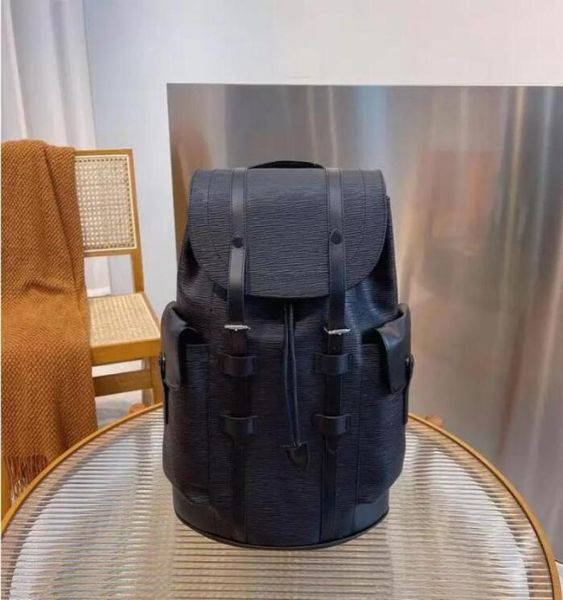 

m9020 n41379 chriser pm men backpack canvas cowhide leather trim textile lining strap travel luggage tote satchel shoulder bag6684641