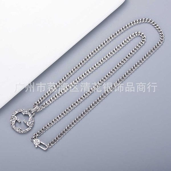 

designer new men's and women's pendant necklace fashion designer jewelry stainless steel necklace valentine's day gift silver