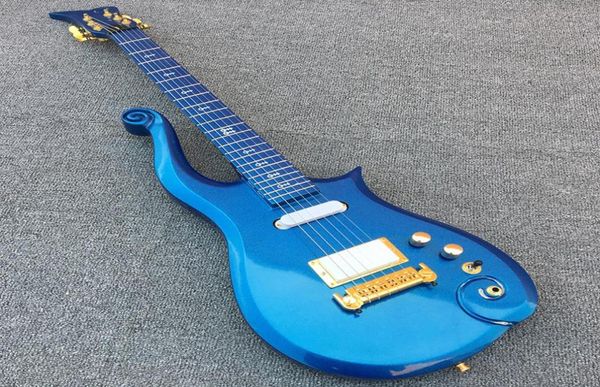

2019 diamond series metallic blue prince cloud electric guitar alder body maple neck wrap arround tailpiece white inlay white 3864864
