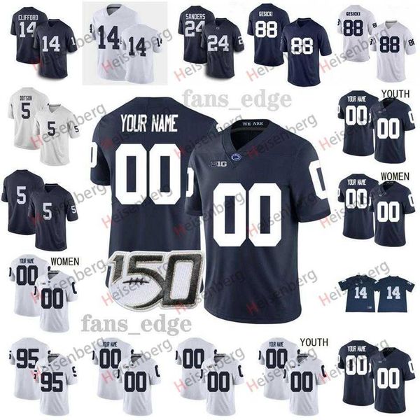 

football college jerseys nittany custom penn state jerseys 14 sean clifford devyn ford jahan dotson barkley pat freiermuth men wome, Black;red