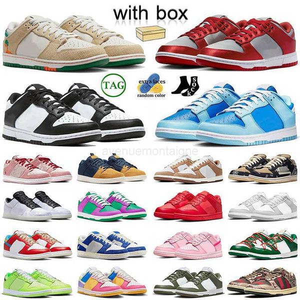 

designer jarritos with box casual shoes low plate-forme sneakers panda triple pink lobster unlv satin freddy krueger argon mens women traine