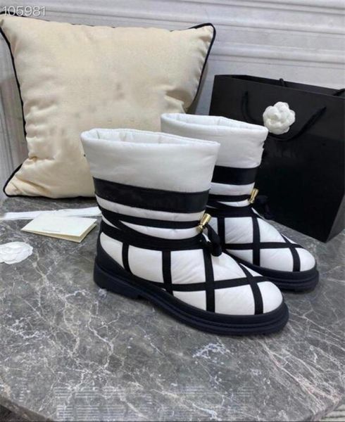 

autumn winter woman new style soft wool flat boots femal nonslip thick bottom comfortable warm shoes size 35419987784, Black