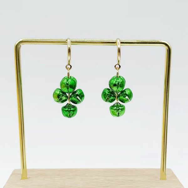 

personality sweet cool reflective beads irregular earrings new tide niche design sense senior earrings female stud, Silver
