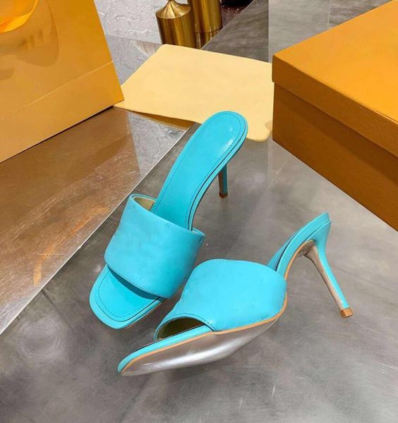 

luxury designer market revival flat mules slipper men women slides black pink orange blue waterfront white leather flip flops sandals