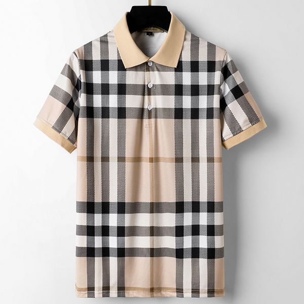 

2023 new design summer men dress t-shirt polo fashion embroidery letter pattern print shirt breathable men's casual women short sleeve, White;black