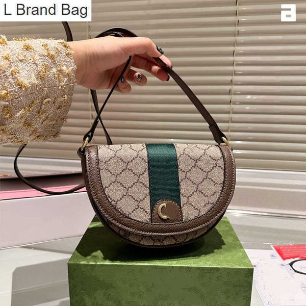 

l brand bag ophidia underarm bag saddle handbags luxury designer women strawberry letters hobo shoulder bags adjustable red and green should, Black