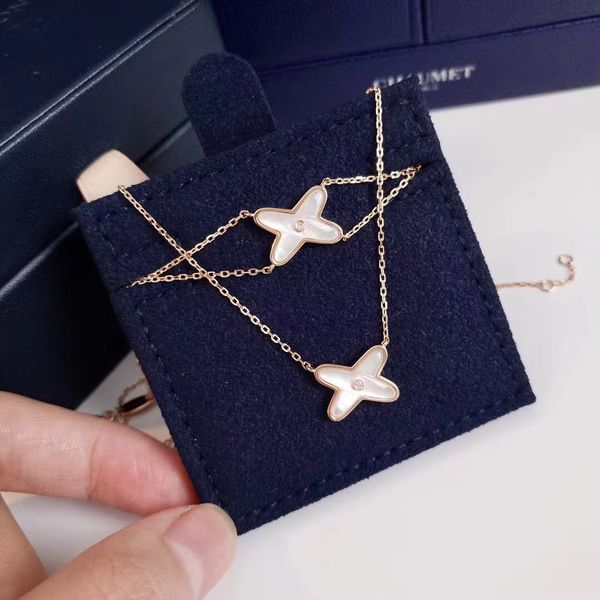 

18k gold fork cross designer charm bracelet for women fashion luxury brand mother of pearl sweet bangle link bracelets necklaces earrings pa, Golden;silver